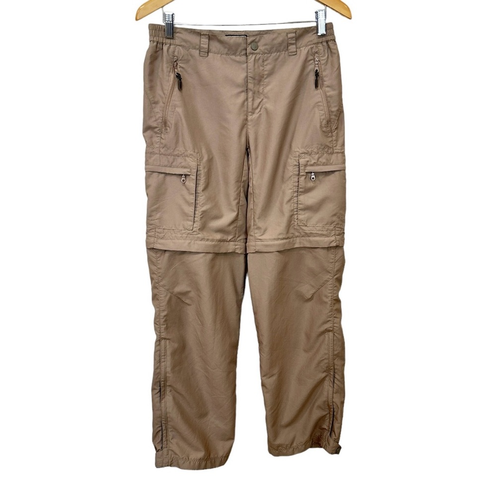 REI Nylon 6-Pocket Convertible Cargo Pants‎ UPF 50+ Tan Women’s Sz 6
